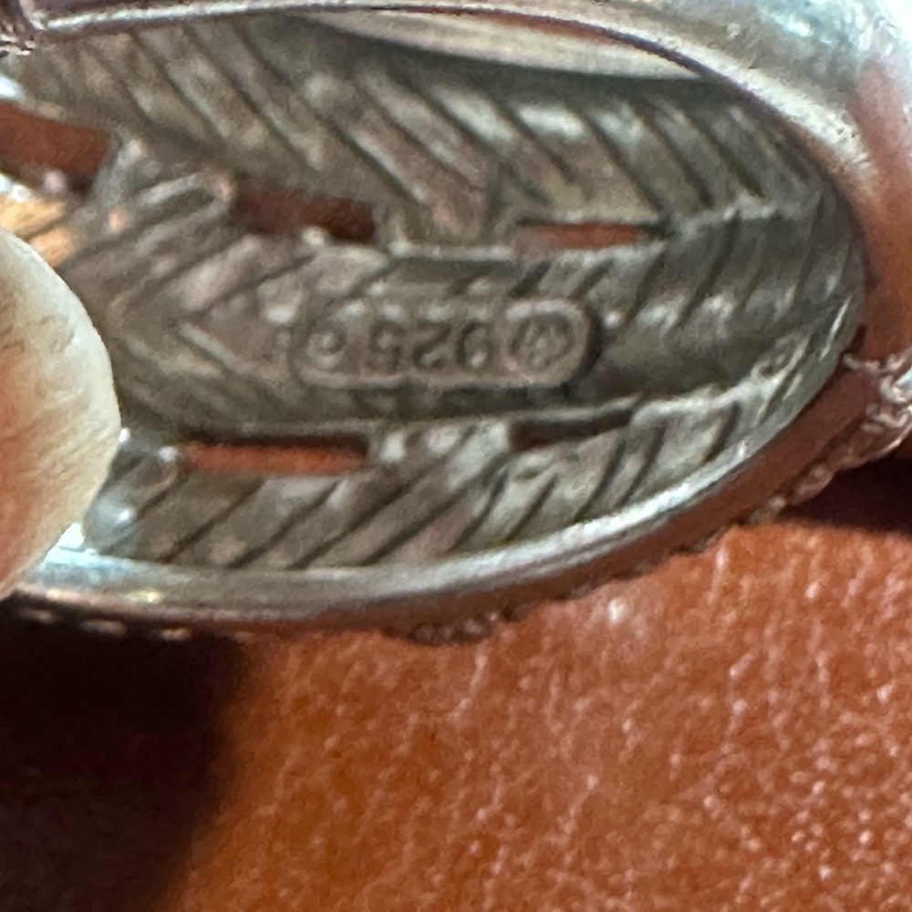 Sterling Silver Ring.. Size 9 Large Ring - image 4